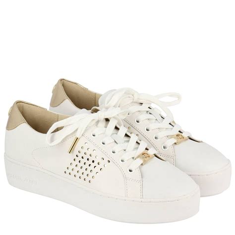 michael kors dames sneakers wit|Michael Kors white designer sneakers.